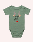 Baby’s First Christmas Reindeer One Piece - personalised