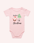 First Christmas Custom Name Tree Santa One Piece - personalised
