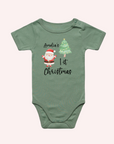 First Christmas Custom Name Tree Santa One Piece - personalised