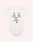 Baby’s First Christmas Reindeer One Piece - personalised