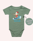 Santa Surf Boy’s One-Piece & T-Shirt - personalised