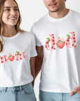 Strawberry Matching Family T-Shirts for Mum, Mom & Dad – Custom Cute Fruit Outfits