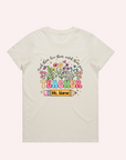ADULT WILDFLOWERS T-SHIRT TEACHER NAME- Personalised