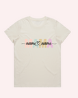 ADULT MAMA AND KID'S NAME T-SHIRT- Personalised