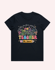 ADULT WILDFLOWERS T-SHIRT TEACHER NAME- Personalised