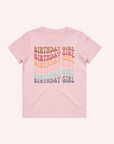 retro birthday girl tshirt for 10 year old