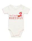 Second berry birthday, 2nd two sweet birthday strawberry , one piece t shirt