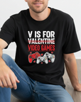 V FOR VIDEO GAME VALENTINE'S DAY (more colours and styles)