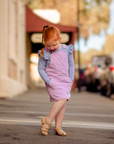 LILAC OVERALL DRESS