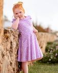 AUDREY TWIRLY SHORT SLEEVE DRESS - Toots Kids