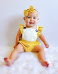 AUGUST BUTTON ROMPER - Toots Kids