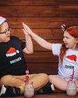 BROTHER CHRISTMAS HAT KIDS T-SHIRT - Toots Kids