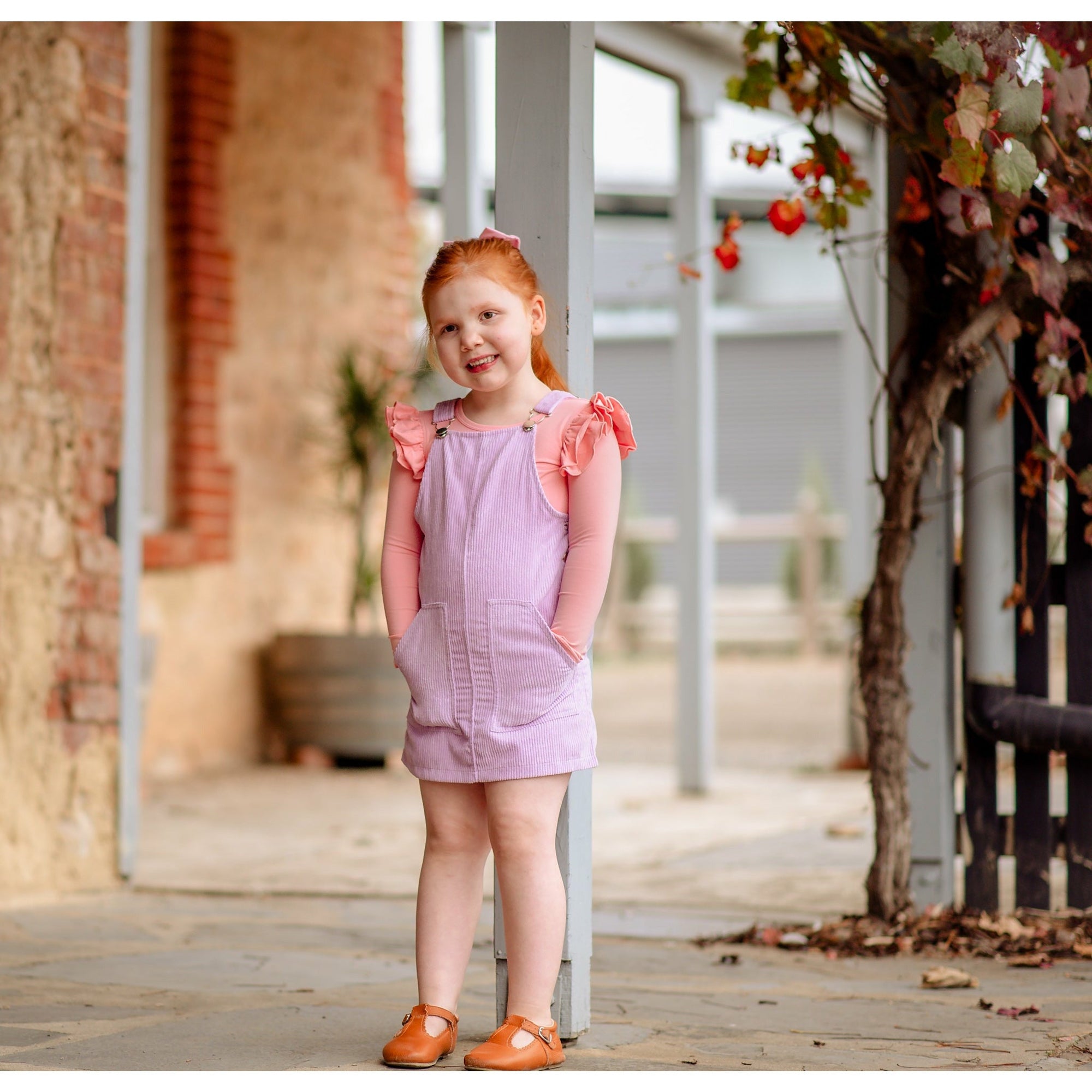 CANDY HEART LONG SLEEVE FLUTTER