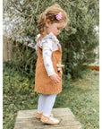 CARAMEL OVERALL DRESS