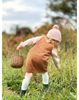 CARAMEL OVERALL DRESS