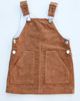 CARAMEL OVERALL DRESS