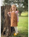 CARAMEL OVERALL DRESS