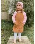 CARAMEL OVERALL DRESS