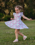 CLARA TWIRLY SHORT SLEEVE DRESS