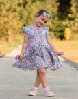 CLARA TWIRLY SHORT SLEEVE DRESS