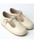 cream T-bar shoes - Toots Kids