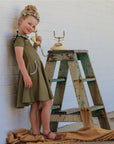 DRIED HERB TWIRLY GIRL DRESS