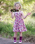 HOLLY BUTTON DRESS - Toots Kids