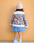 IVORY FLORAL HOODIE - Toots Kids