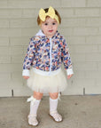 IVORY FLORAL HOODIE - Toots Kids