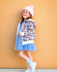 IVORY FLORAL HOODIE - Toots Kids