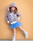 IVORY FLORAL HOODIE - Toots Kids