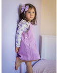LILAC OVERALL DRESS
