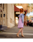 LILAC OVERALL DRESS