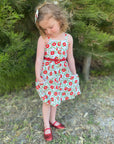 MARINA BUTTON DRESS - Toots Kids