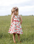 MARINA BUTTON DRESS - Toots Kids
