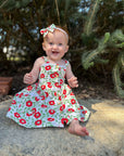 MARINA BUTTON DRESS - Toots Kids