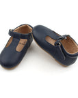 Navy T-bar shoes - Toots Kids