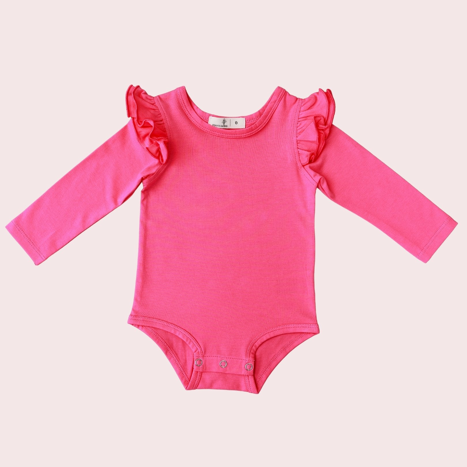 PERSIAN PINK LONGSLEEVE FLUTTER - Toots Kids
