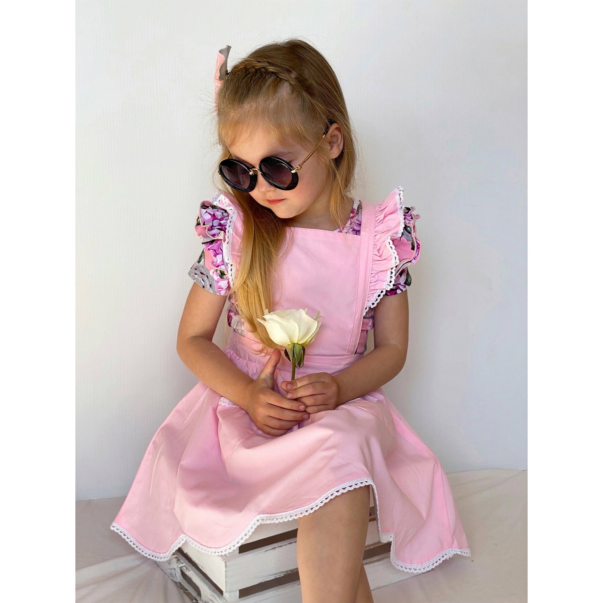 PINK FLUTTER PINNY - Toots Kids