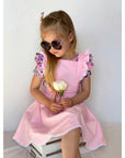 PINK FLUTTER PINNY - Toots Kids