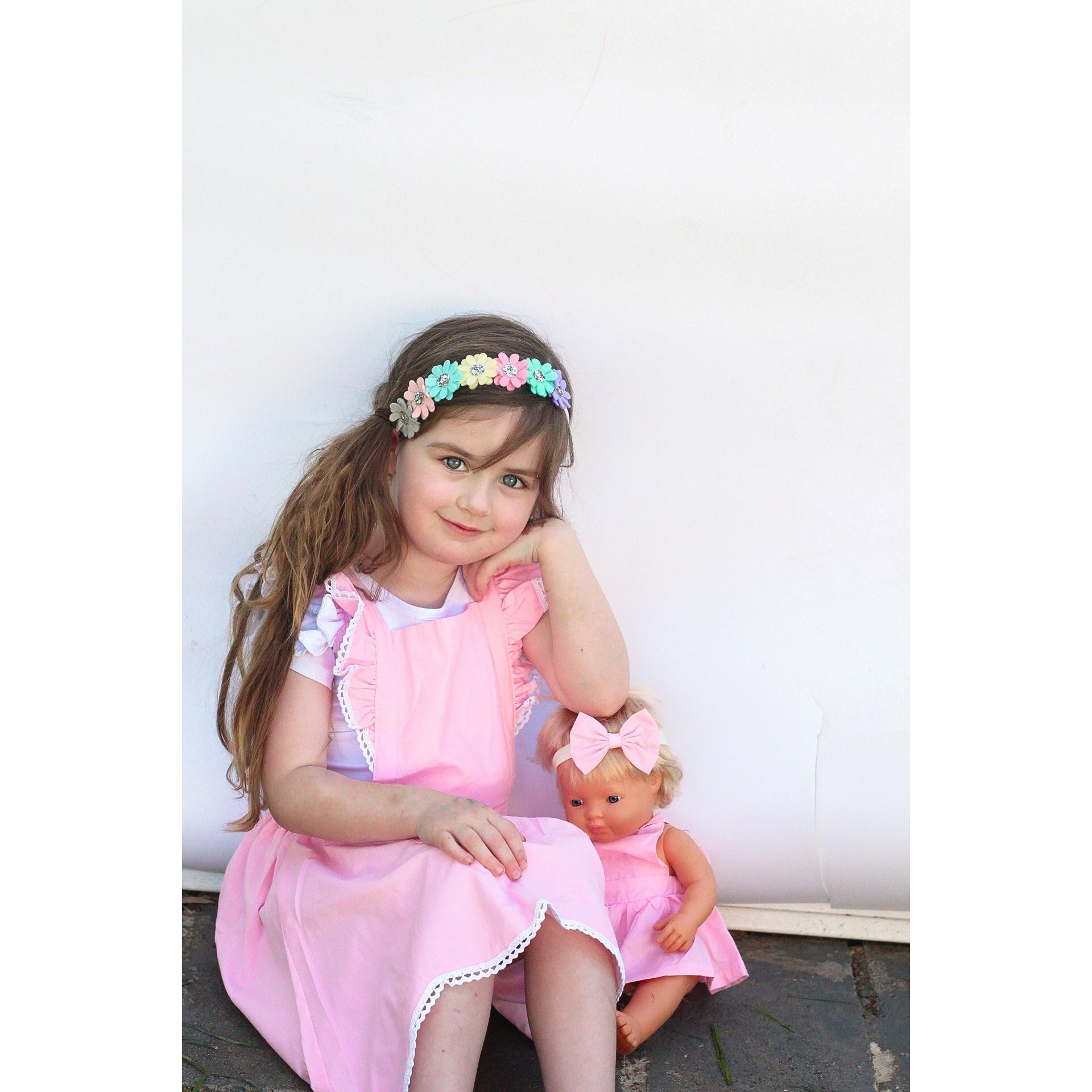 PINK FLUTTER PINNY - Toots Kids