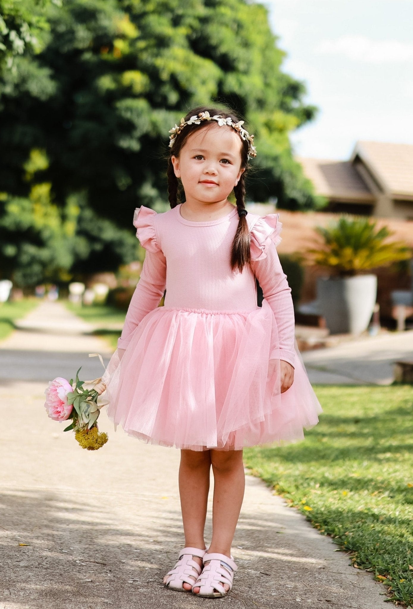 ROSE ASH TUTU DRESS - Toots Kids