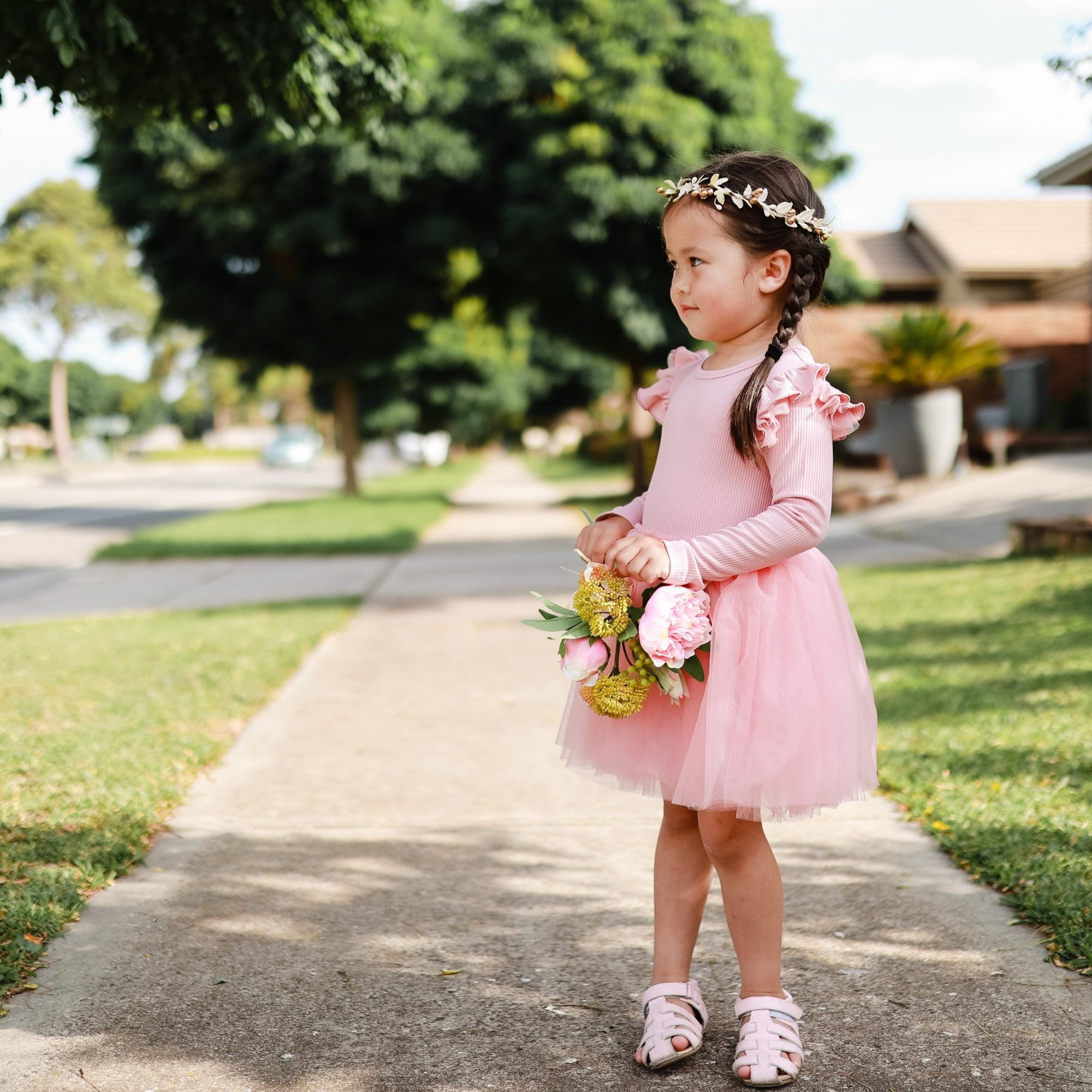 ROSE ASH TUTU DRESS - Toots Kids