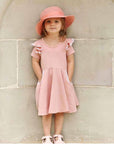 SOFT BLUSH PINK TWIRLY GIRL DRESS - Toots Kids