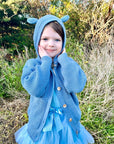 STEEL BLUE CARDIGAN - Toots Kids