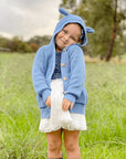 STEEL BLUE CARDIGAN - Toots Kids