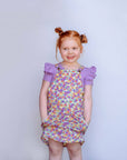 SWEET ORCHID SHORT SLEEVE FLUTTER - Toots Kids