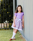 SWEET ORCHID SHORT SLEEVE FLUTTER - Toots Kids