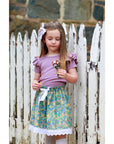 SWEET ORCHID SHORT SLEEVE FLUTTER - Toots Kids