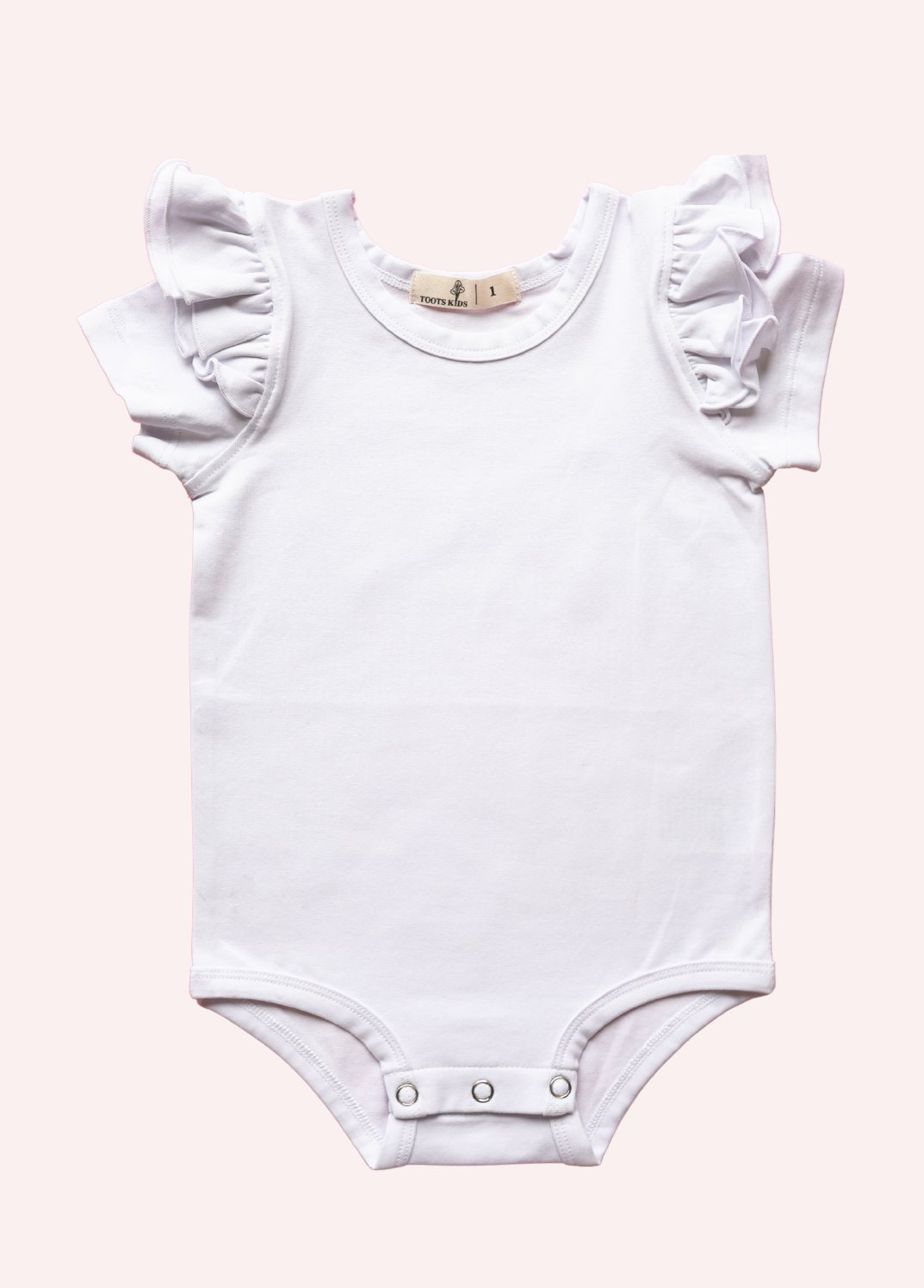 WHITE SHORT SLEEVE FLUTTER